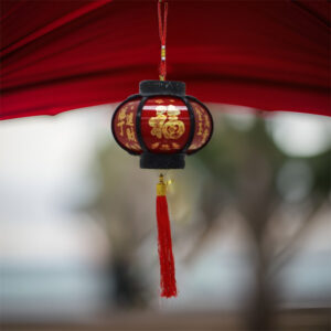 Chinese Lantern With Battery Red