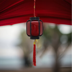 Chinese Lantern With Battery Red
