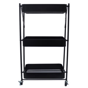 Storage Rolling Cart 3 Tier Foldable