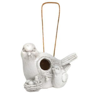 Polyresin Garden Figurine Birds:Natural