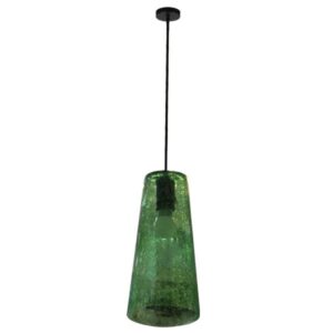 Force Pendant Lamp Metal Plus Glass 220-240V D160xH300 Green