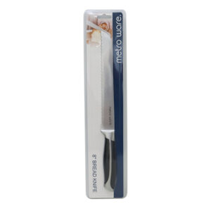 Metroware Bread Knife 8 SS 420 2.5mm Abs Forged Handle Silver