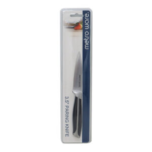 Metroware Paring Knife 3.5 SS 420 2.0mm Abs Forged Handle Silver