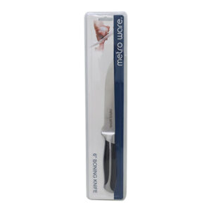 Metroware Boning Knife 6 SS 420 2.5mm Abs Forged Handle Silver