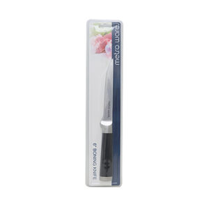 Metroware Boning Knife 6"  Ss 420, 2.5Mm,  Ss Hollow Handle With Black Rubber Coating