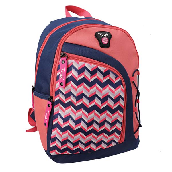 Trek Jr. Zigzag Patter Backpack Multicolor 15" - Image 3