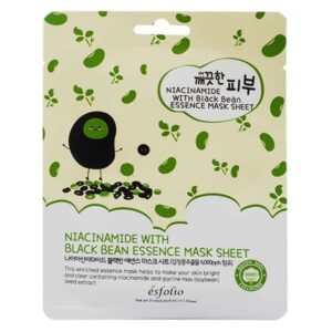 Esfolio Pure Skin Niacinamide Black Bean Essence Mask Sheet