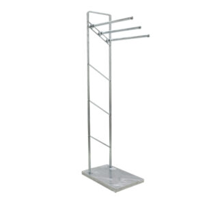 Alternative view of Towel Rack,Metal Cover Cement Base 13Mm Tube X 6Mm Wire Size 38 X 20 X 93Cm:Chrome:---