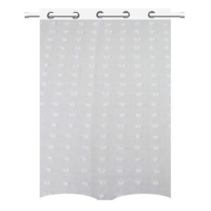 Eyelet Sheer Applique Curtain