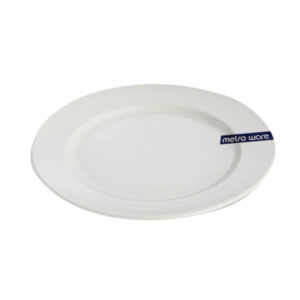 Alternative view of Metroware Dinner Plate 10inc. Round Opal Plain Pack Of 6 In Shrinkpack White
