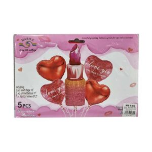 Balloons I Love You 5pcs