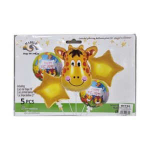 Balloons Happy B-Day 5'S Giraffe