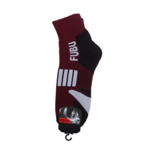 FUBU Single Sports Socks Cotton Maroon