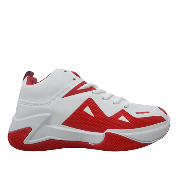 Blue Camp Kids Boy Basketball Shoes - White-Red - Size: 28-35