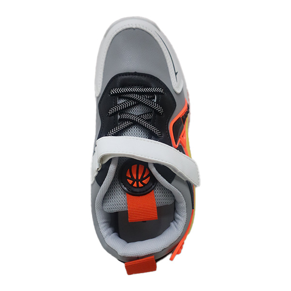 Blue Camp Kids Boy Basketball Shoes - Gray - Size: 28-35 - Image 3