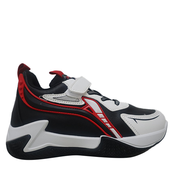 Blue Camp Kids Boy Basketball Shoes - Black-Red - Size: 28-35