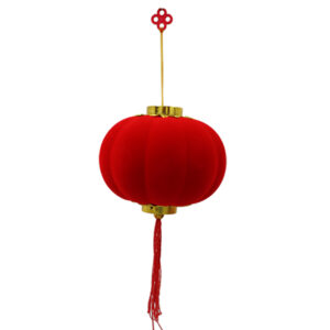 Alternative view of Chinese Lantern Plain Round Red Color