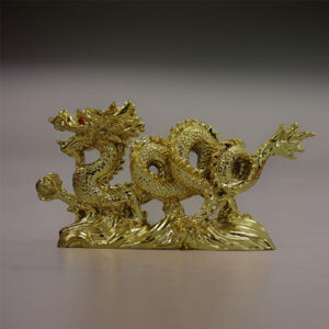 TD Lucky Dragon With Woodend Base Gold