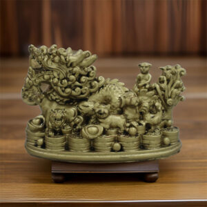 TD Lucky 12 Zodiac With Gold Coins Antique