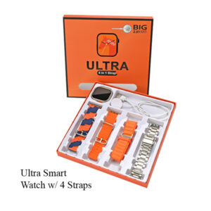 Ultra Smart Watch With 4 Straps