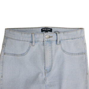 Alternative view of Blue Camp Girls Teen Basic Mid Waist Jeans Light Washed - Blue