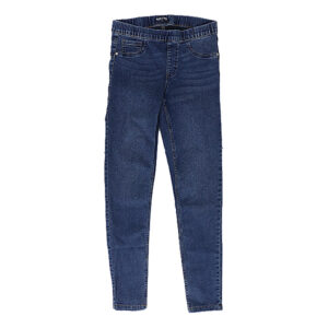 Blue Camp Girls Teen Basic Jeggings Push Up Jeans Dark Washed - Blue
