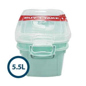 Alternative view of Greenware Storage Box 5.5L Buy 1 Take 1 Light Green