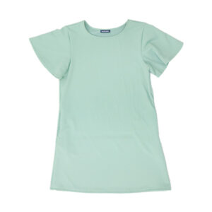 Blue Camp Ladies Mini Dress With Pocket - Pistachio
