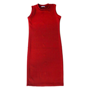 Blue Camp Ladies Sleeveless Midi Dress - Maroon