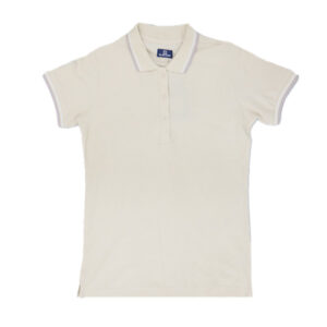 Blue Camp Ladies Polo Pique With Side Slit - Blue
