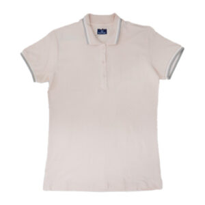Blue Camp Ladies Polo Pique With Side Slit - Peach
