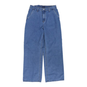 Blue Camp Girls Teen Gartered Back Denim Wide Leg Pants - Blue