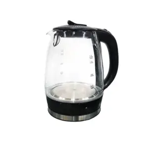 Caribbean Glass Kettle 1.7L Black