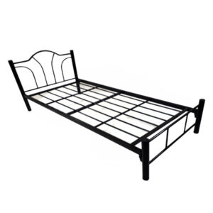 Alternative view of Metal Single Bed - Black