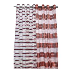 Alternative view of Eyelet Sheer/Poly Org. Curtain