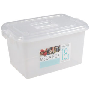Megabox Storage Box 18L Clear 35.5 x 24.5 x 21cm