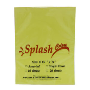 Neon Color Paper Splash Short PK20
