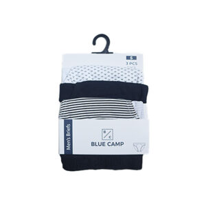 Blue Camp Mens Brief Regular 3in1 - White