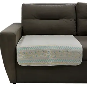 Cream Sofa Matt Anti-Skid Quilt Embroidered