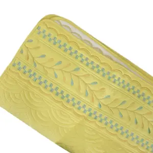 Alternative view of Gold Sofa Matt Anti-Skid Quilt Embroidered
