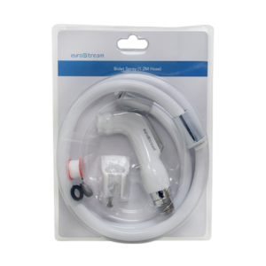 Eurostream Bidet Spray Plastic With Hose And Holder