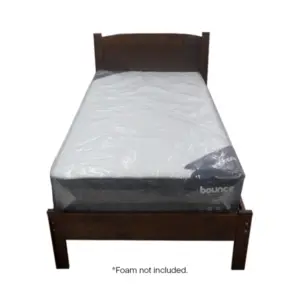 Single Bed Wooden Light Brown
