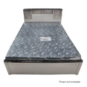 Queen Bed Pearl White Hermes Ash