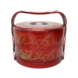 Alternative view of Chinese Candy Basket 2 Layer Meduim