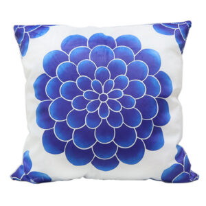 Throw Pillow Case Velvet Print Big Flower