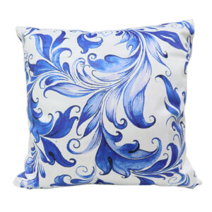 Throw Pillow Case Velvet Print Leaf
