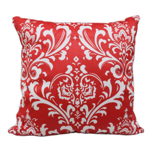 Throw Pillow Case Velvet Red Coll Print Leaf
