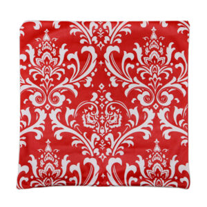 Alternative view of Throw Pillow Case Velvet Red Coll Print Leaf