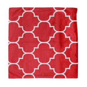 Alternative view of Throw Pillow Case Velvet Red Coll Print Small Diamond