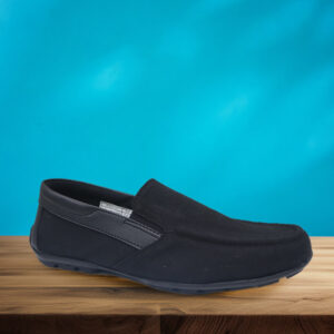 Blue Camp Mens Casual Loafers Driving Black/Black - CENTENO